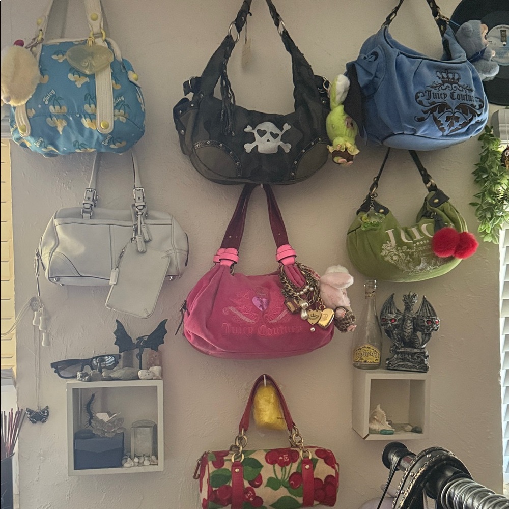 Juicy Couture Pink and Gold Shoulder Bag